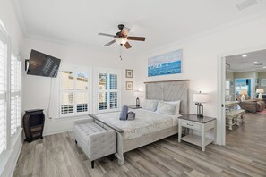 5 bedrooms, desk, iron/ironing board, travel crib - Accessible 5BR Oasis w/Heated Pool/Spa/TurboSlide, SportCourt, Minigolf,  Beach (Panama City Beach)