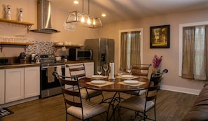 Fridge, microwave, oven, stovetop - 1 Bed/Bath House Rental at Astros in Sunset, LA. EXT 11 I-49 (Sunset)