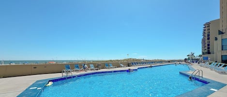 Indoor pool, a heated pool