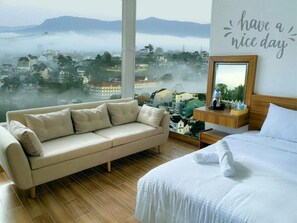 Dobbeltrom – superior | Blendingsgardiner, lydisolert, strykejern/-brett og wi-fi (inkludert)