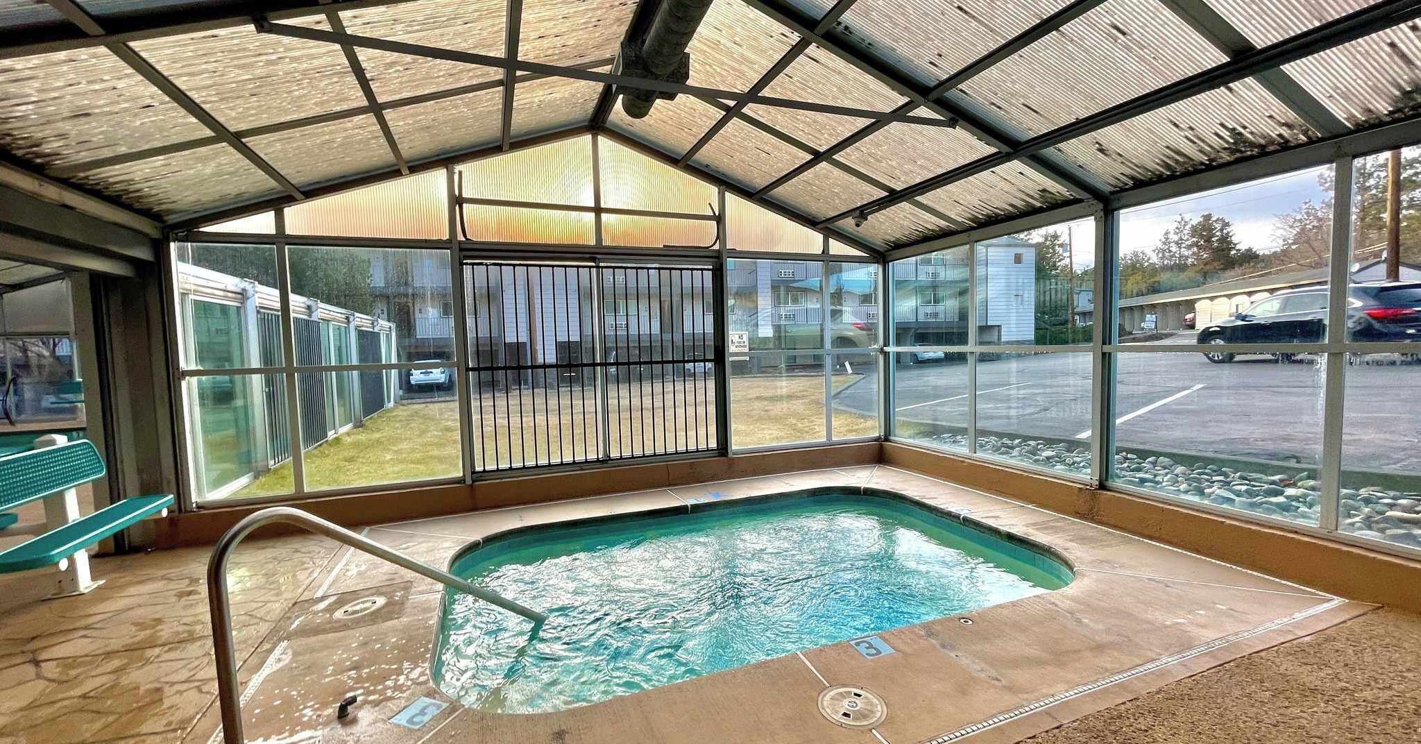 Indoor pool, a heated pool