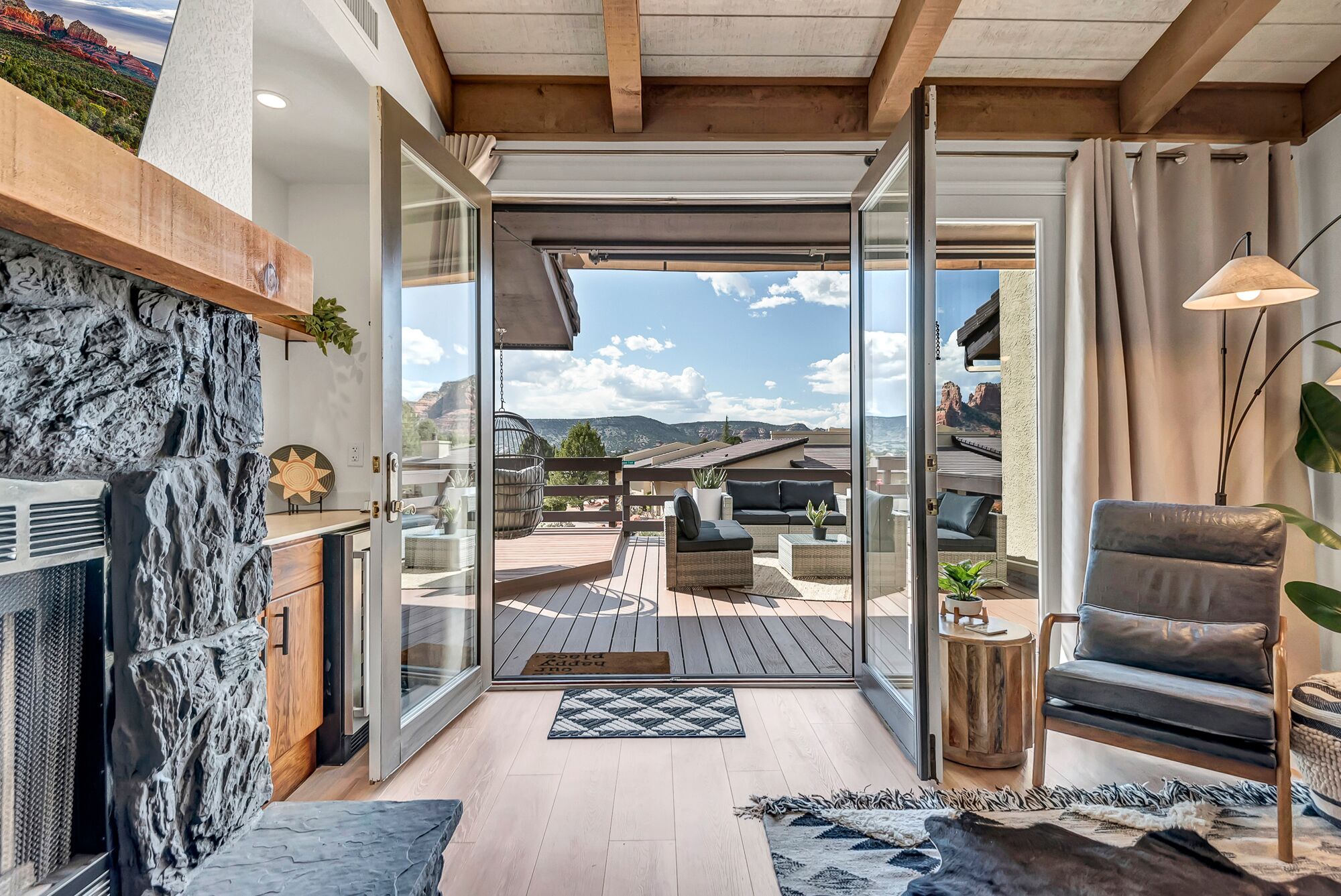 Utsikt fra overnattingsstedet