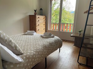 2 chambres, Wi-Fi, literie fournie