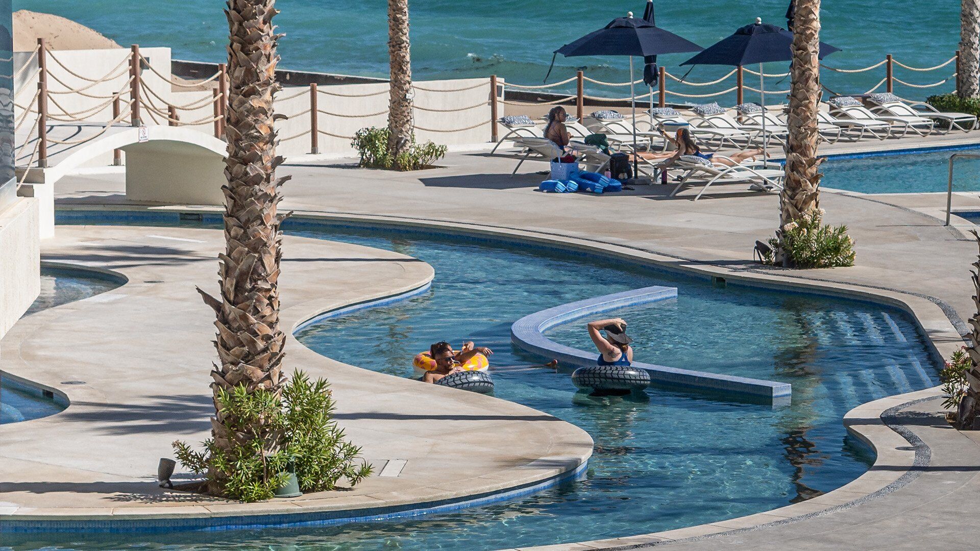 A heated pool