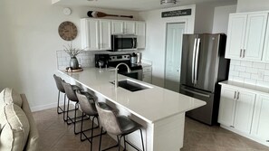 Fridge, microwave, oven, stovetop - Breathtaking gulf views from top floor unit at Beach Resort!  Beautiful pool! (Miramar Beach)