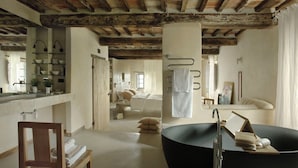 Luxury Suite, 1 King Bed | Bathroom | Designer toiletries, hair dryer, bathrobes, slippers - Monteverdi Tuscany (Sarteano)