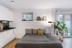 1 dormitorio, tabla de planchar con plancha, wifi gratis y ropa de cama