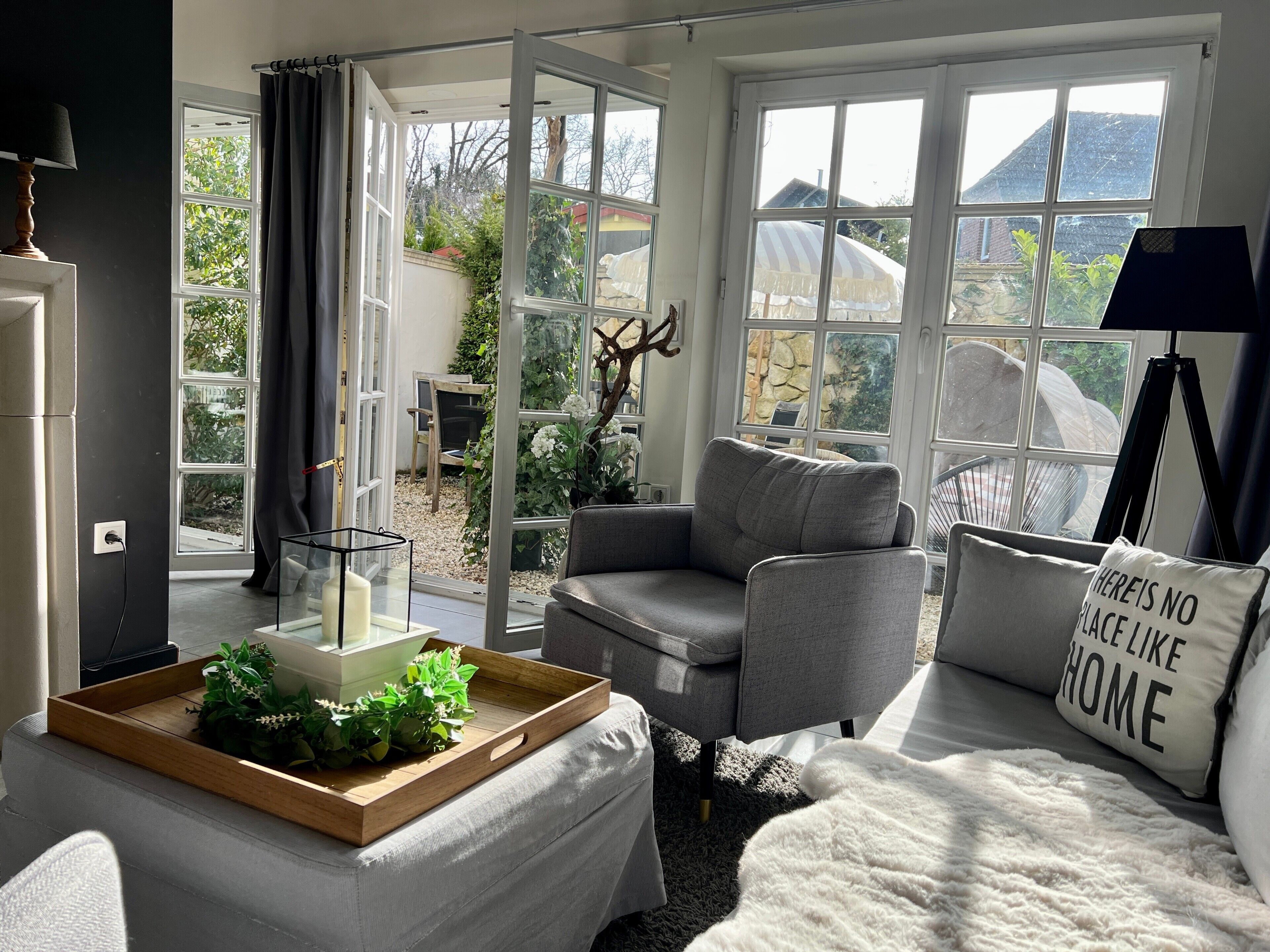 Televisión, chimenea