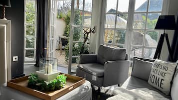 Televisión, chimenea