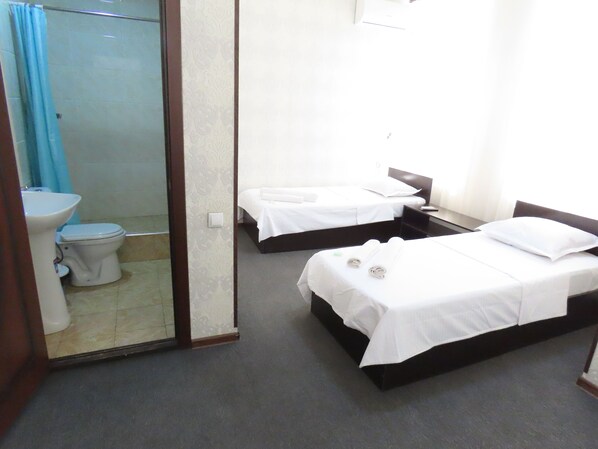 Free toiletries, hair dryer