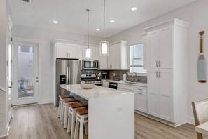 Fridge, microwave, dishwasher, coffee/tea maker - Private *Heated Pool | New Home | Walk to Public Beach Access | Screened-in Porch | 7 Outdoor Spaces (Santa Rosa Beach)