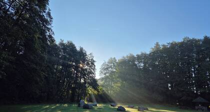 Familienfreundliche Doppelhaushälfte am See, nur 200m zum Strand