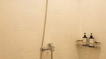 Free toiletries, hair dryer, towels, soap