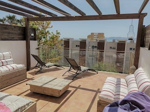 Terrace/patio - Moderne Ferienwohnung in Strand- und Hafennähe von Jávea (Jávea)