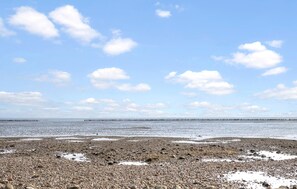 Nära stranden och fiske