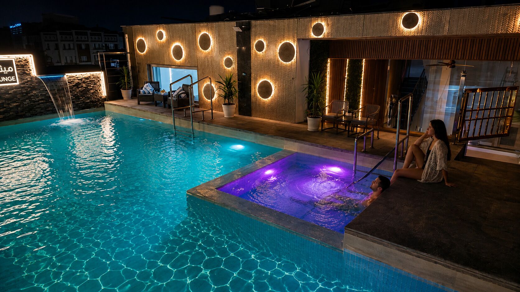 Rooftop pool
