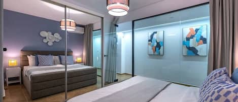 2 habitaciones, tabla de planchar con plancha, wifi y ropa de cama