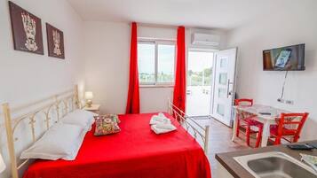 1 soverom, strykejern/-brett, wi-fi og sengetøy