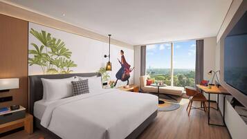 Phòng Executive, 1 giường cỡ king (Forest View) | Bộ đồ giường cao cấp, nệm Select Comfort, minibar