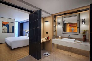Habitación Prestigio, 1 cama King size (Long Stay) | Ropa de cama de alta calidad, camas Select Comfort y minibar 