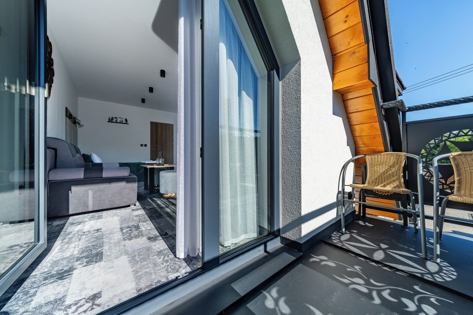 Pokoj 4-osobowy z balkonem i widokiem na gory | Balcony