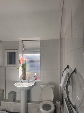 雙床房, 共用浴室 | 浴室 | 提供毛巾