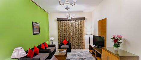 패밀리 스위트, 침실 2개, 주방 | 시내 전망