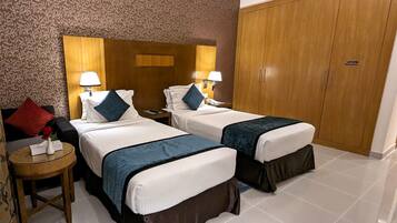 Down duvets, memory-foam beds, minibar, in-room safe