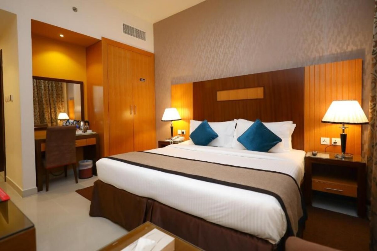 Down duvets, memory-foam beds, minibar, in-room safe