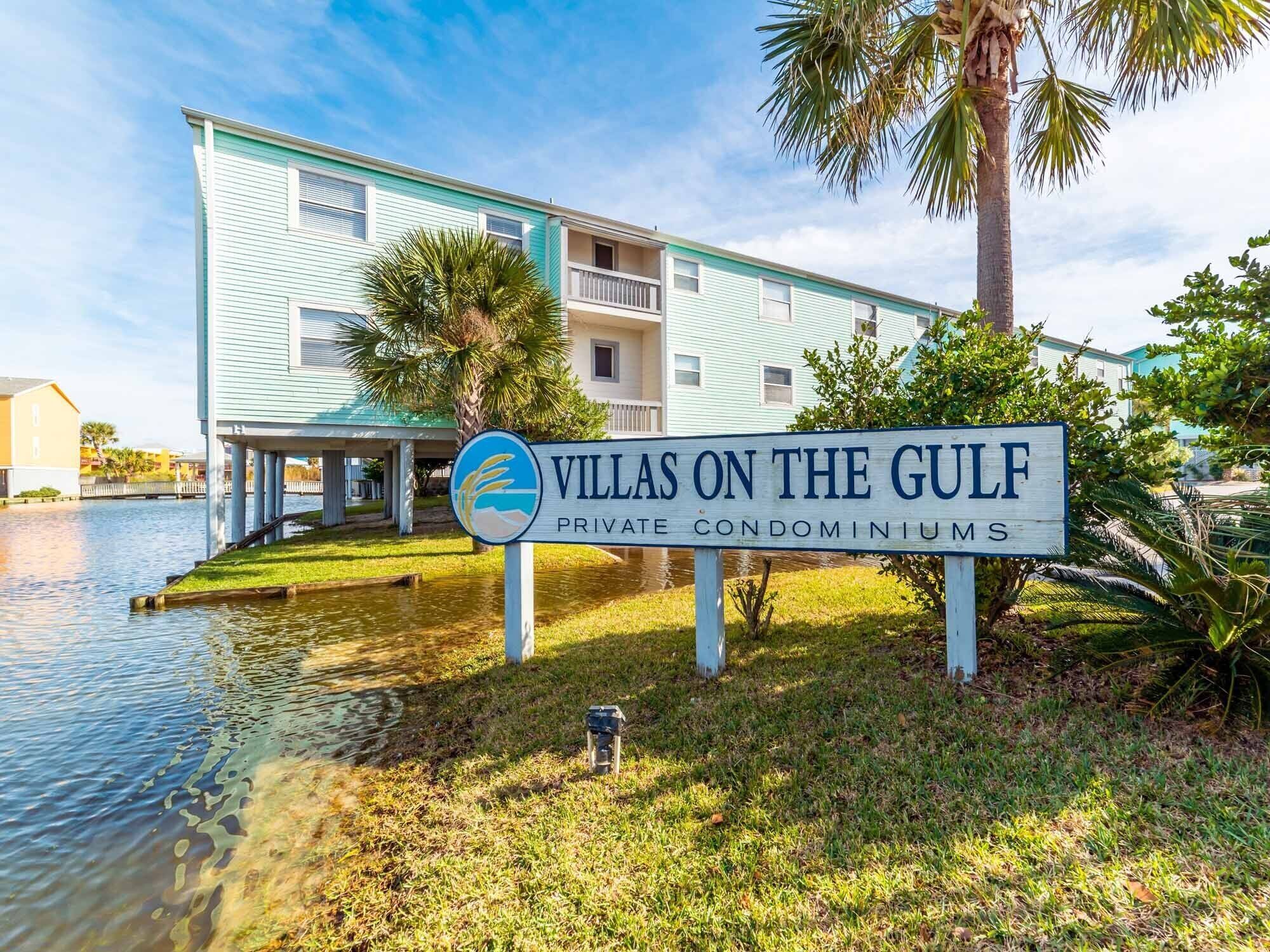Villas on the Gulf private condominiums with a waterfront view.