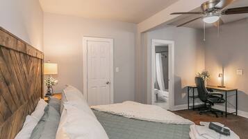 1 bedroom, iron/ironing board, travel crib, WiFi