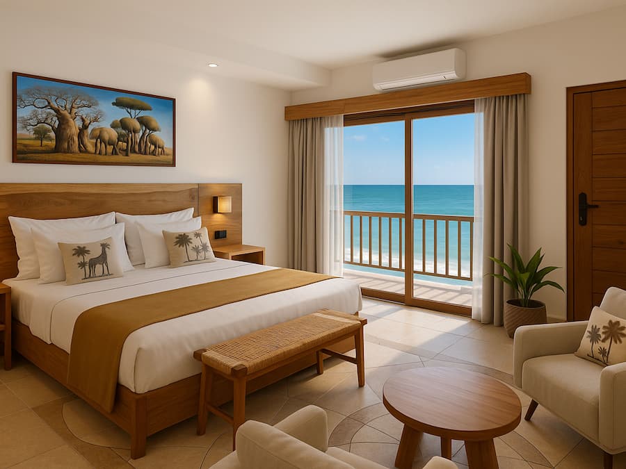Deluxe Room, Ocean View, Oceanfront (King or Twin Bed)