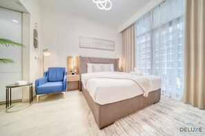 In-room safe, iron/ironing board, free WiFi, bed sheets - Comfortable Studio Apartment at Azizi Riviera 30, Al Merkadh by Deluxe Holiday Homes (Dubai)