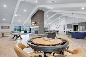 Smart TV, fireplace, offices