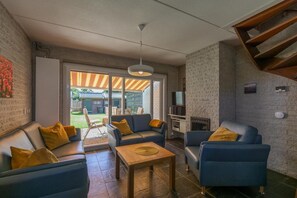 Smart TV, chimenea