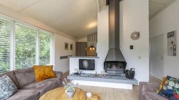 Fernseher, Kamin