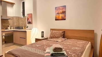 1 Schlafzimmer, schallisolierte Zimmer, Bügeleisen/Bügelbrett