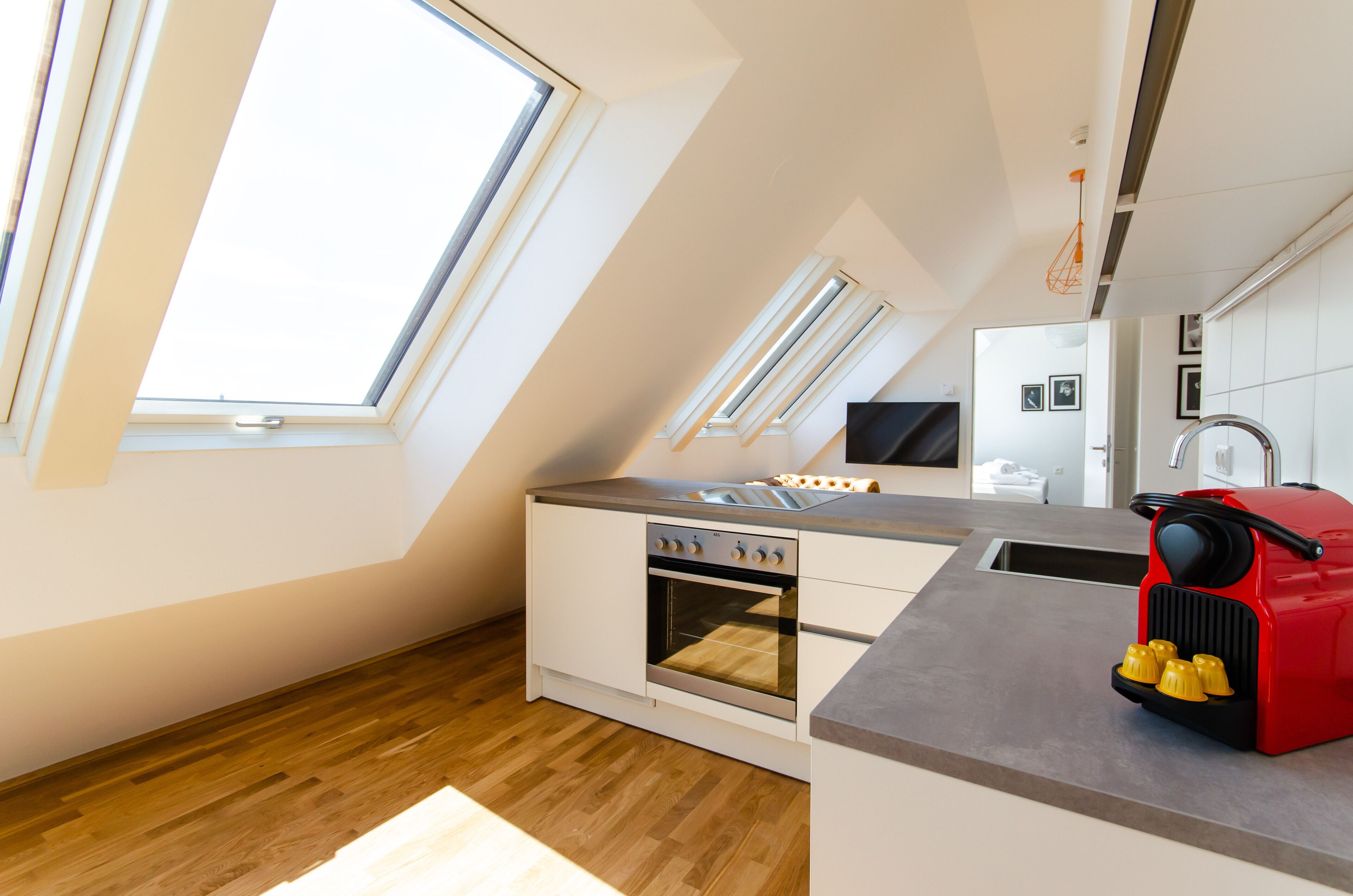 Penthouse Apartment with Balcony | Private kitchen