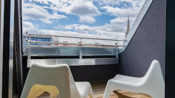 Deluxe appartement, 1 slaapkamer, balkon | Terras