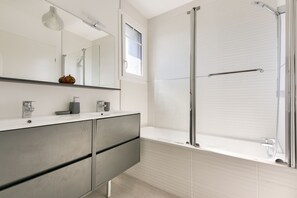 Shower, hair dryer