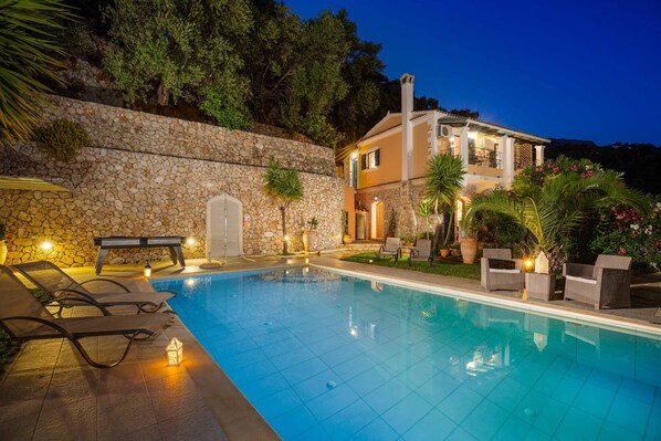Una piscina riscaldata