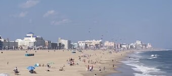 Condo
Coastal Studio, balcony, kitchenette, pool, & on-site w/d - walk to beach 