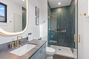 Free toiletries, hair dryer