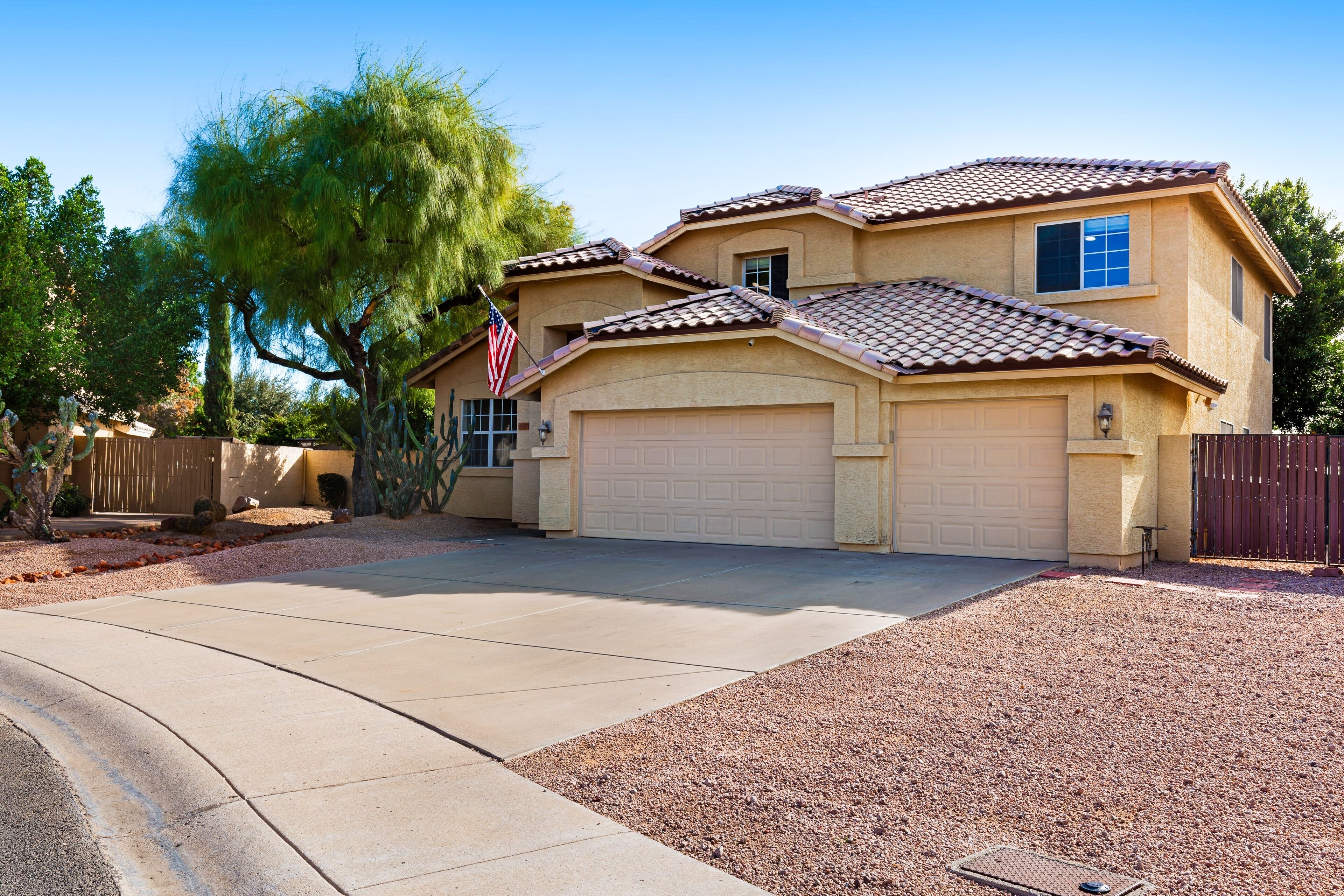 Spacious home with heated pool, wonderful backyard & great location