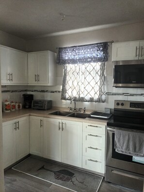 Microwave, oven, stovetop