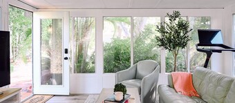 Mango Tree Cottage on a bike trail