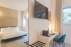 Design-Doppelzimmer, 1 Queen-Bett, eigenes Bad, Blick auf den Innenhof