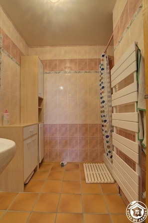 Shower, hair dryer