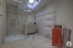 Shower, hair dryer