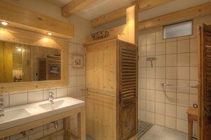 Shower, hair dryer
